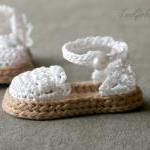 Crochet Pattern For Baby Espadrille Sandals - Crochet ...