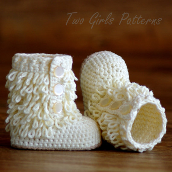 Crochet Baby Boot Pattern Furrylicious Booties Pattern Number 200