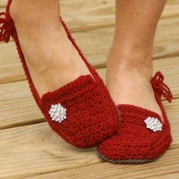 Crochet Womens Slides Patterns Scuffs House Shoes