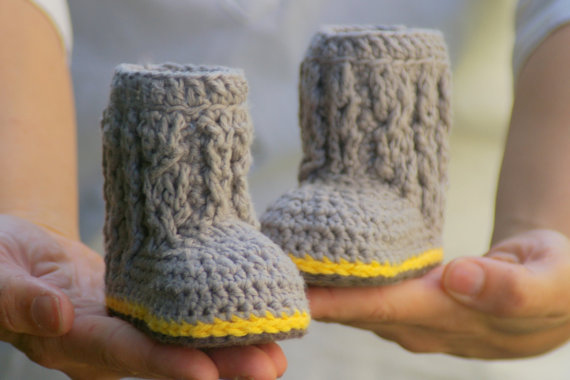 Baby Cable Boots